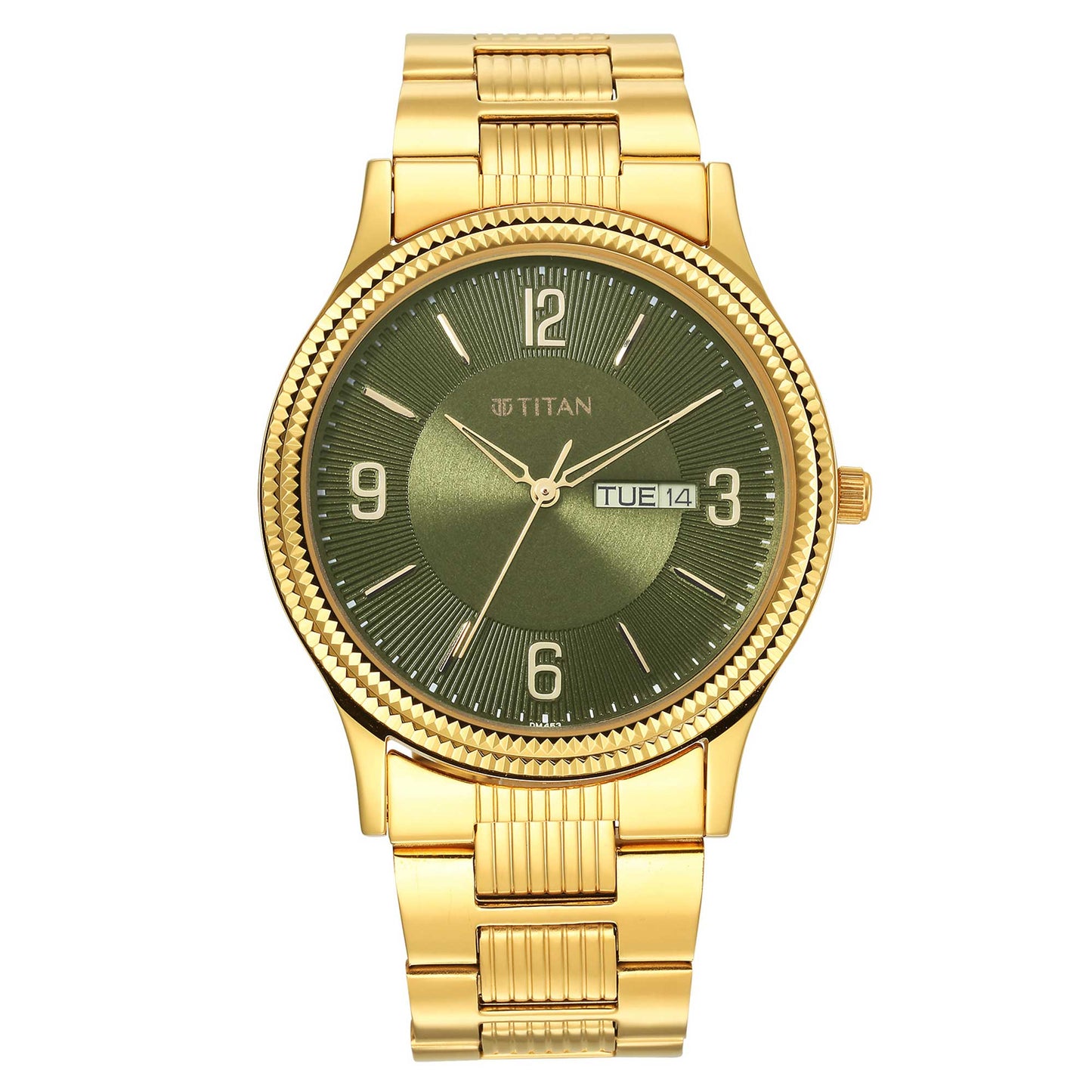 Karishma Green Dial Brass Strap Watch
