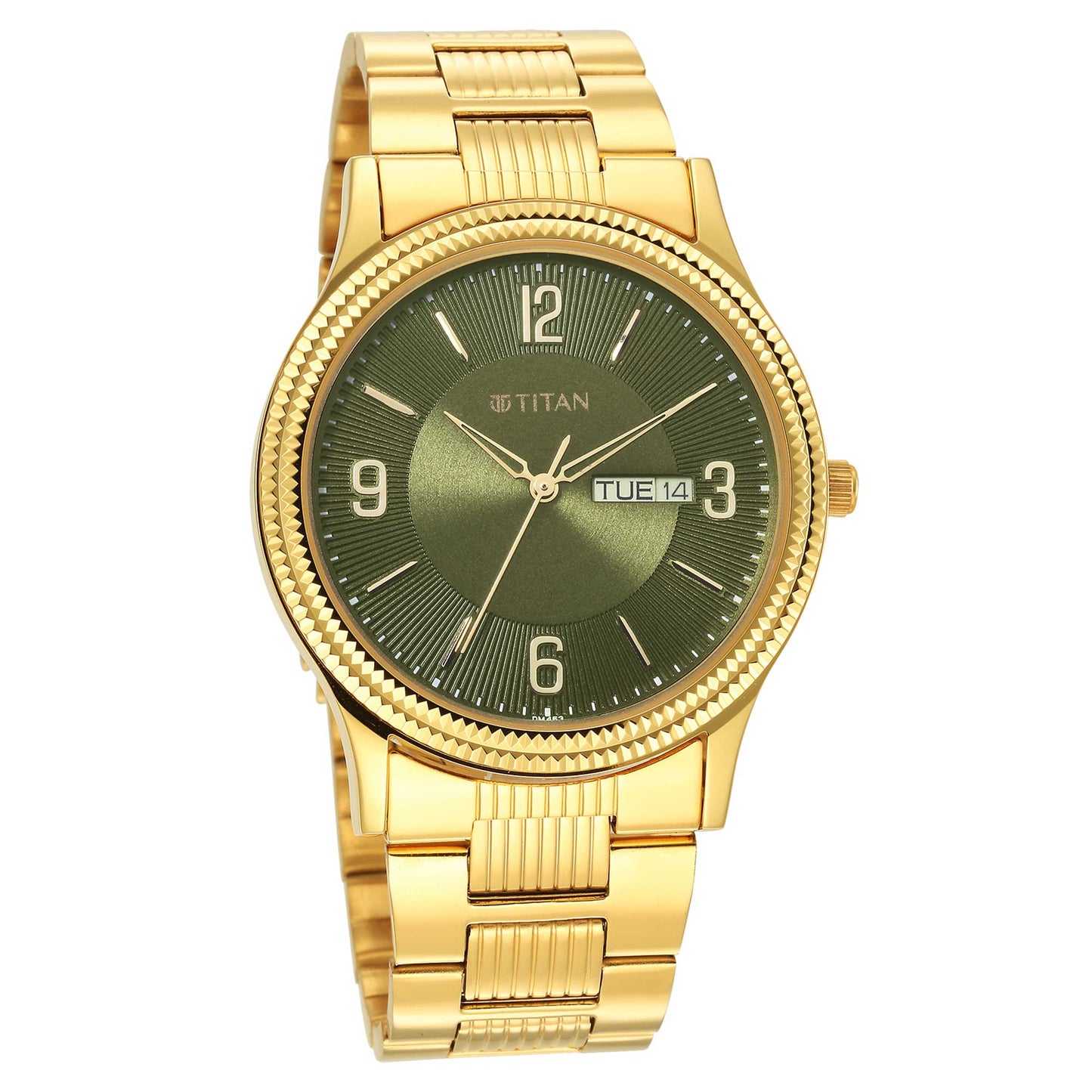 Karishma Green Dial Brass Strap Watch
