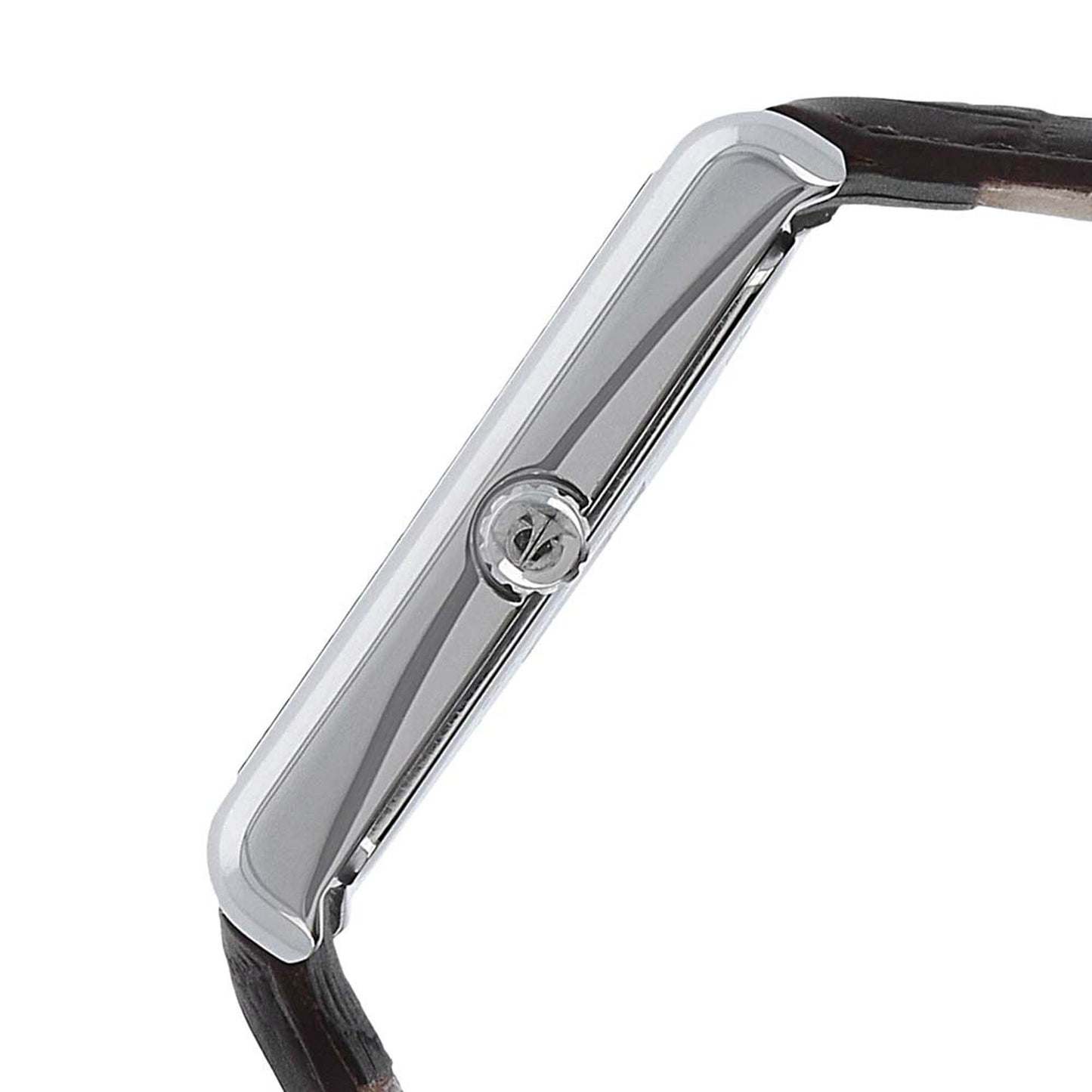 Titan Men's Urban Chic: Modernist Black Dial & Leather Strap Watch