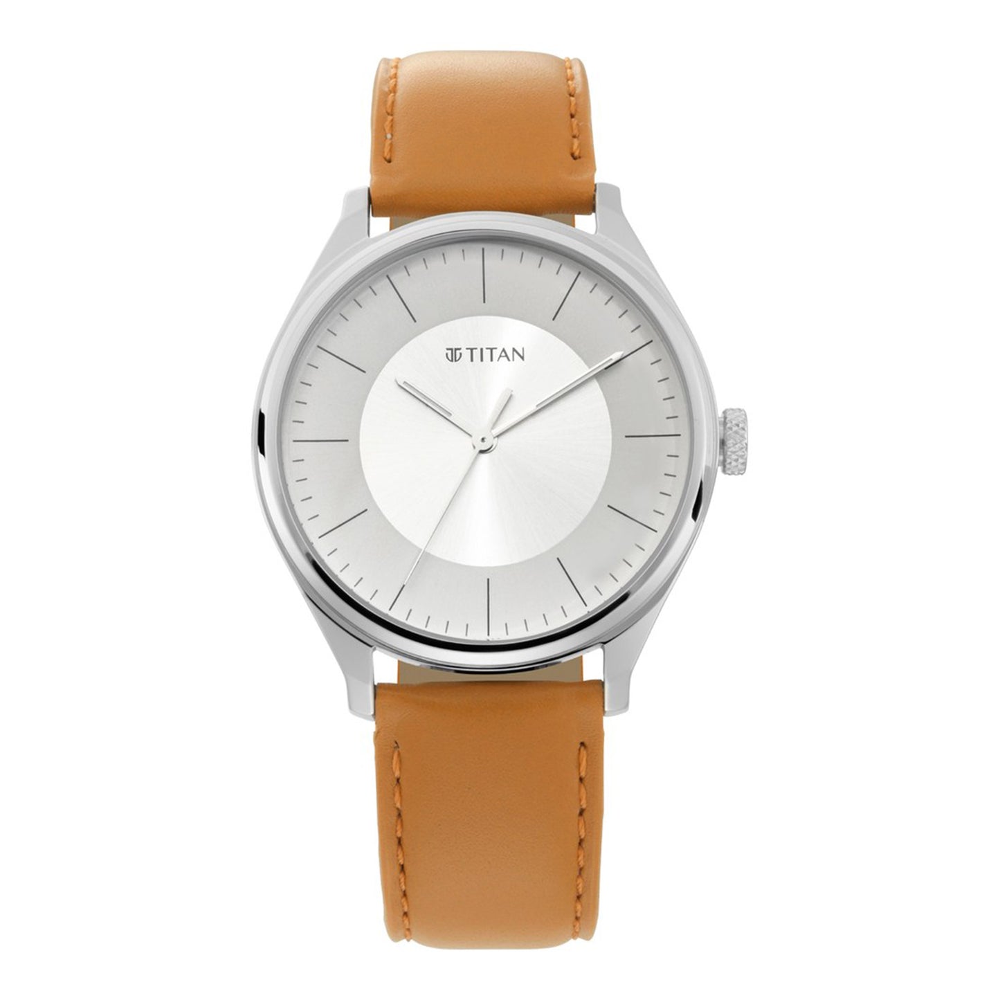 Workwear Watch with Blue Dial & Leather Strap