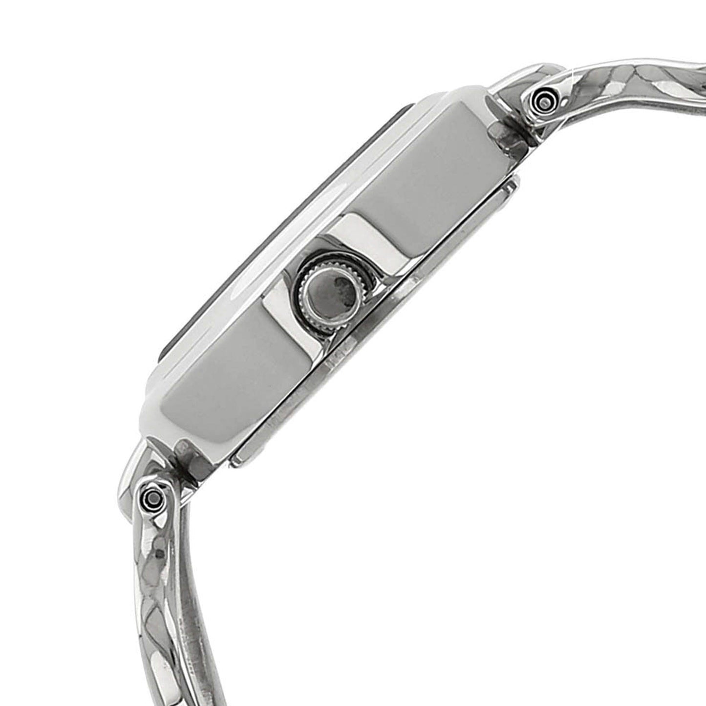 Titan Quartz Analog Silver Dial Stainless Steel Strap Watch for Women