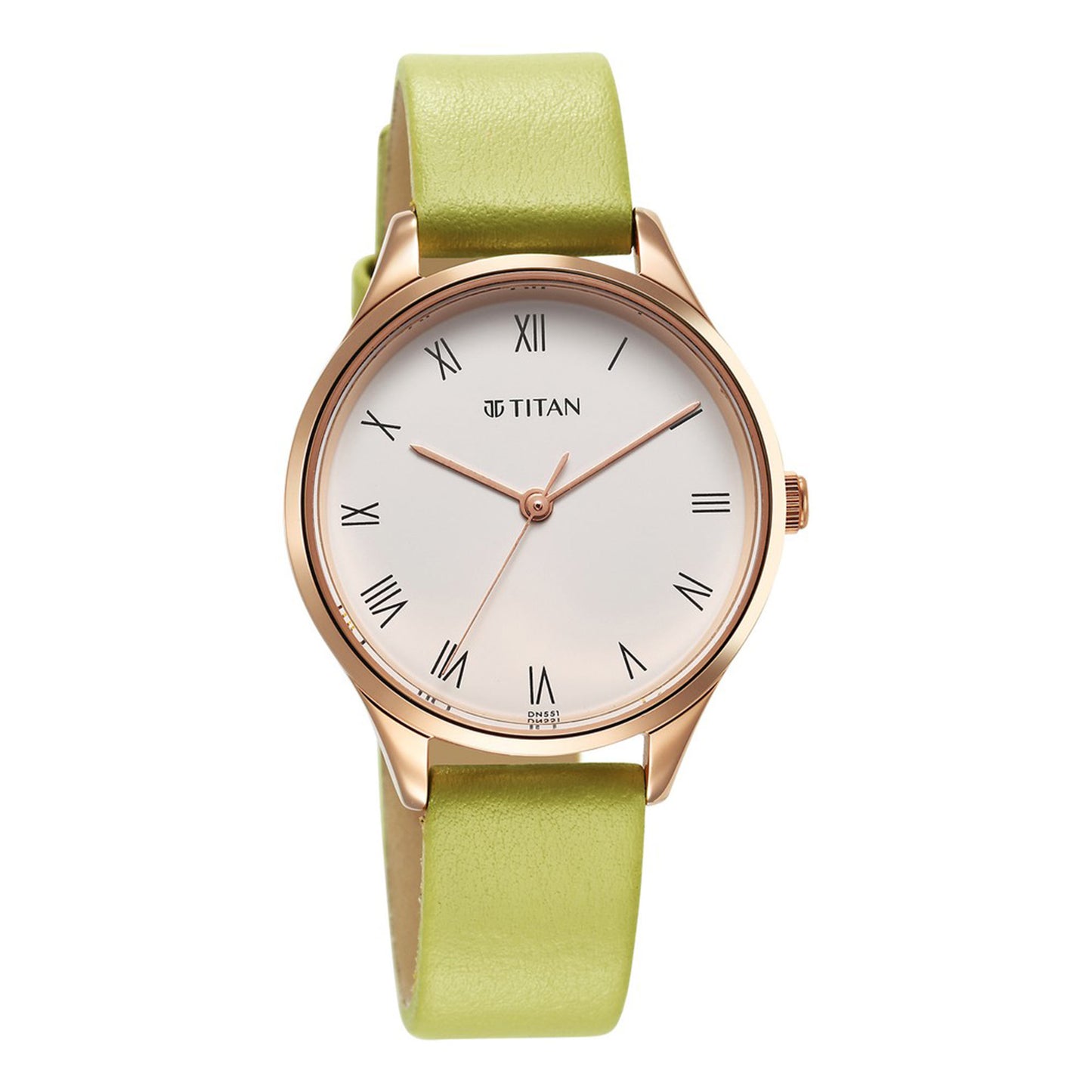 Titan Workwear Green Leather Strap watch for Women