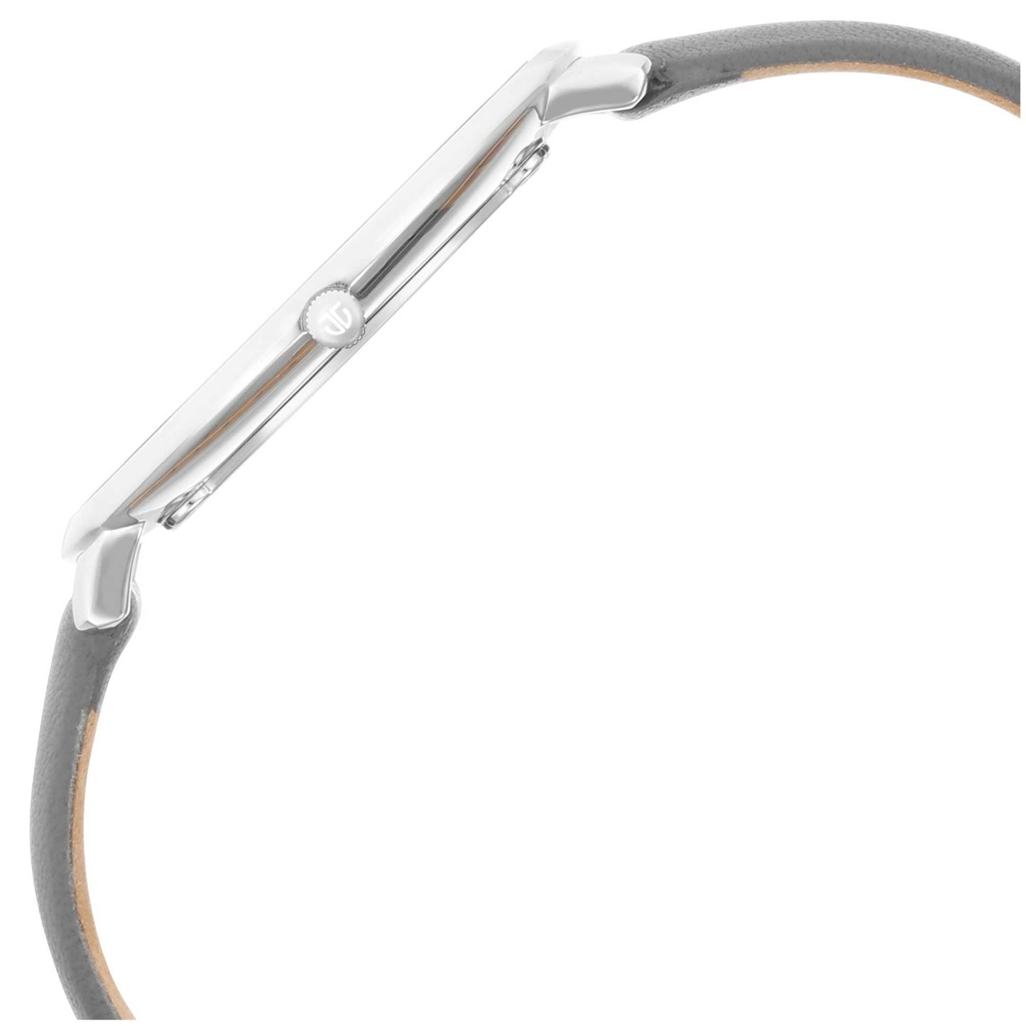 Women Edge Black Dial Black Leather Strap Watch