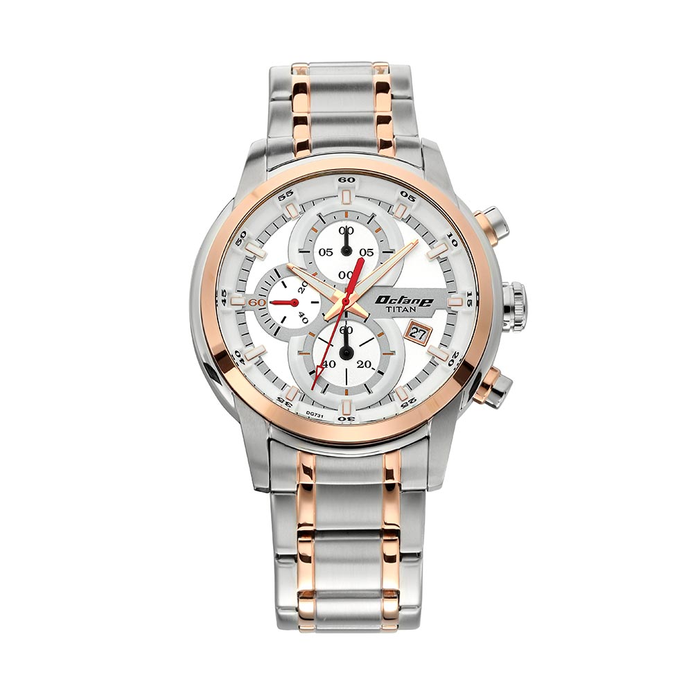 White Dial Stainless Steel Watch