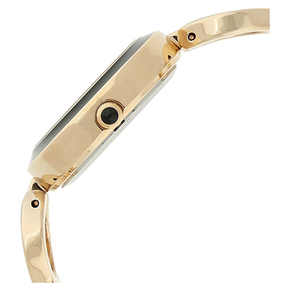 Titan Quartz Analog Black Dial Metal Strap Watch for Women