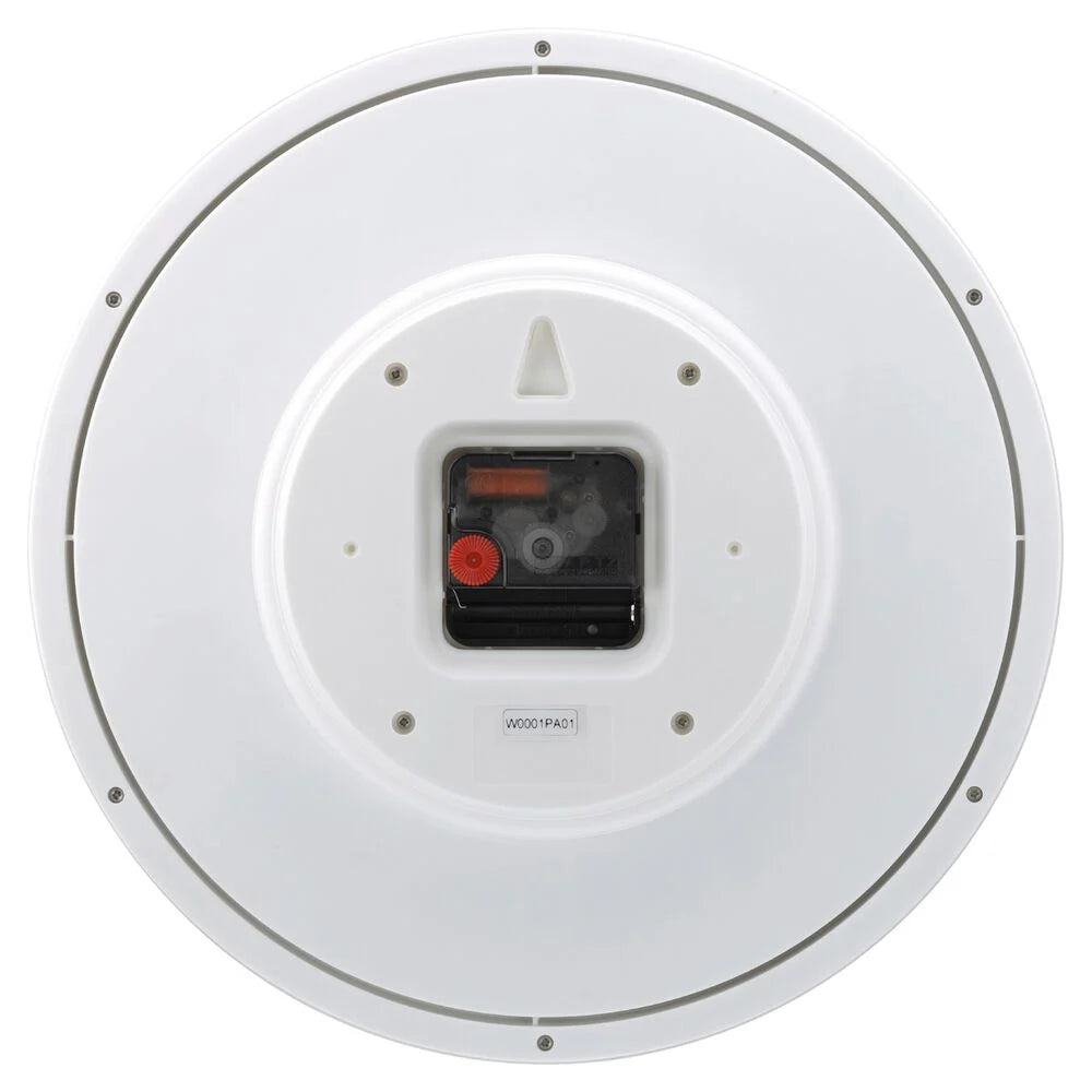 Titan 30cm White faced Silent Wall Clock for Modern Homes
