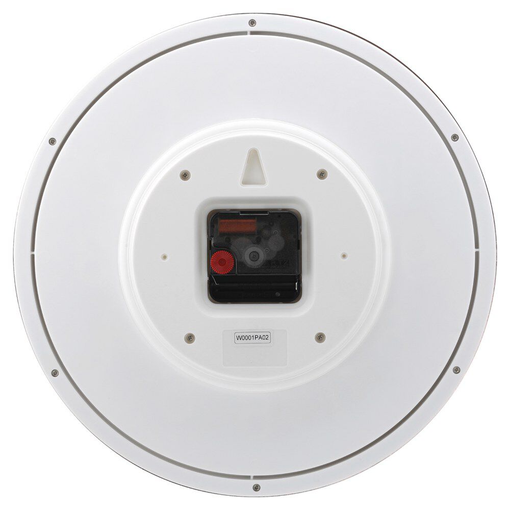Titan Classic White Metallic Finish Wall Clock with Silent Sweep Technology - 30 cm x 30 cm (Medium)