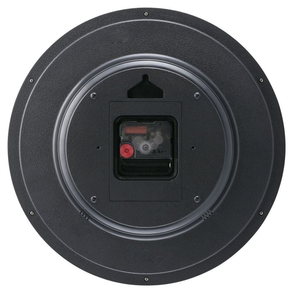 Titan Contemporary Black Wall Clock with Silent Sweep Technology - 30 cm x 30 cm (Medium)