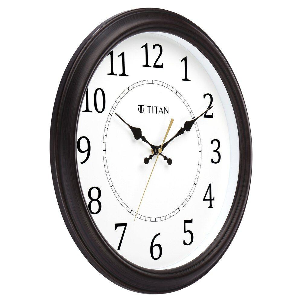 Classic White Wall Clock with Silent Sweep Technology - 42.0 cm x 42.0 cm (Large)