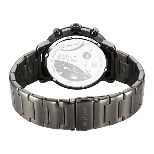 Titan Stellar Green Dial Multifunctional Analog Watch