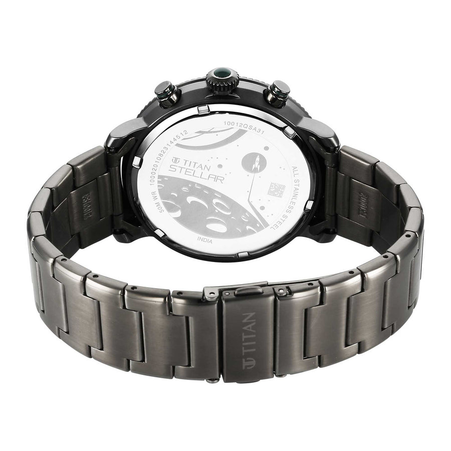Titan Stellar Green Dial Multifunctional Analog Watch