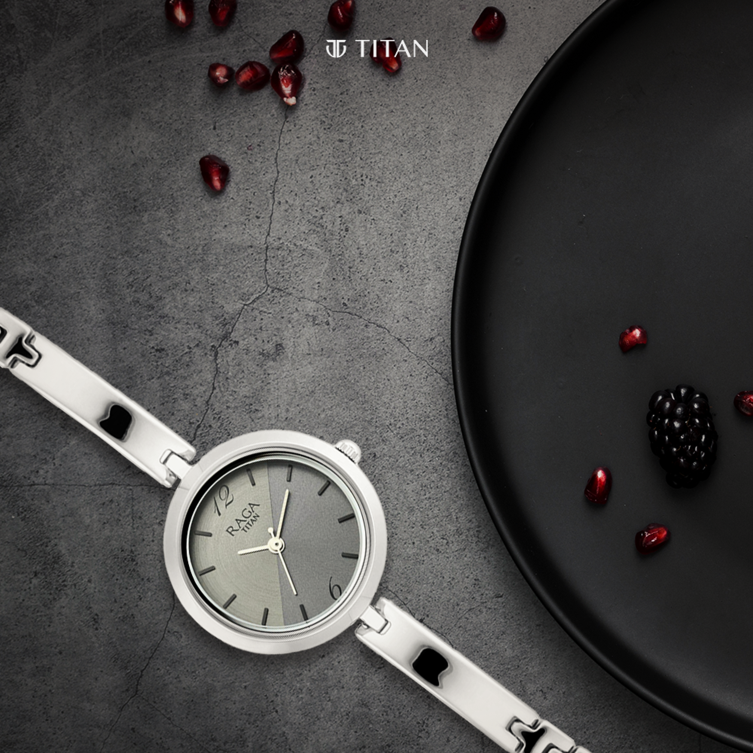 Titan Raga Viva Silver Dial Women Watch With Metal Strap