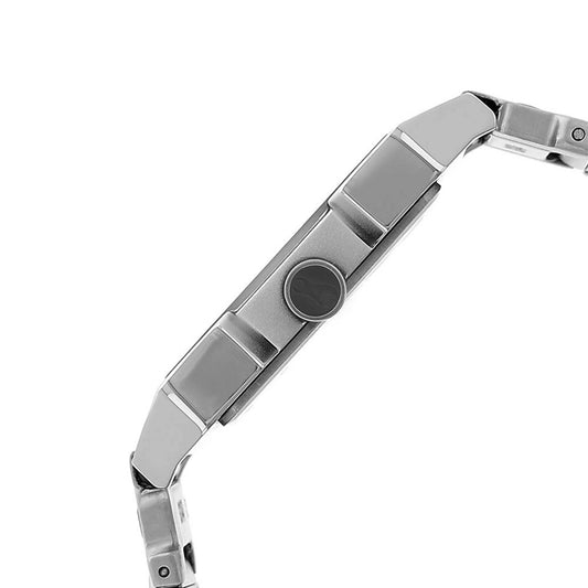 Fastrack Quartz Analog Silver Dial Stainless Steel Strap Watch for Guys