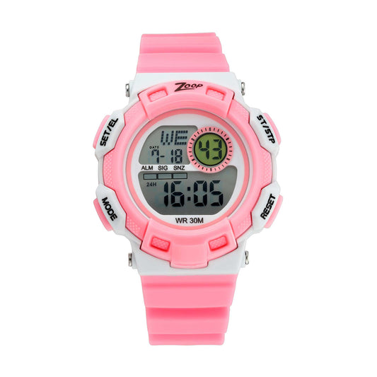 Zoop By Titan DigitalDigital Dial PU Strap Watch for Kids