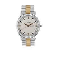Titan White Dial Analog Watch for Men
