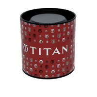 Titan Quartz Analog with Day and Date Champagne Dial Stainless Steel Strap Watch for Men