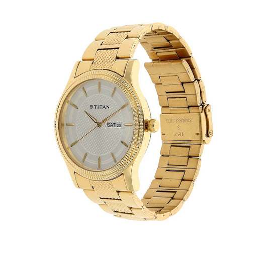 Titan Silver Dial Analog Watch for Men