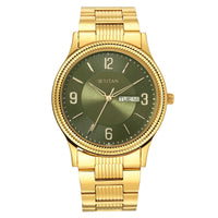 Karishma Green Dial Brass Strap Watch