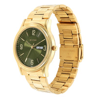 Karishma Green Dial Brass Strap Watch