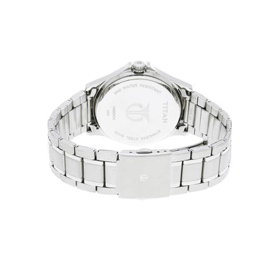 Titan Blue Dial Quartz Multifunction Stainless Steel Strap watch for Men