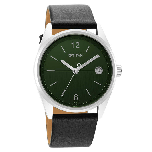 Neo Green Dial Analog with Date Watch for Men