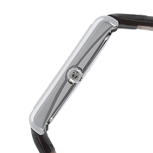 Titan Men's Urban Chic: Modernist Black Dial & Leather Strap Watch