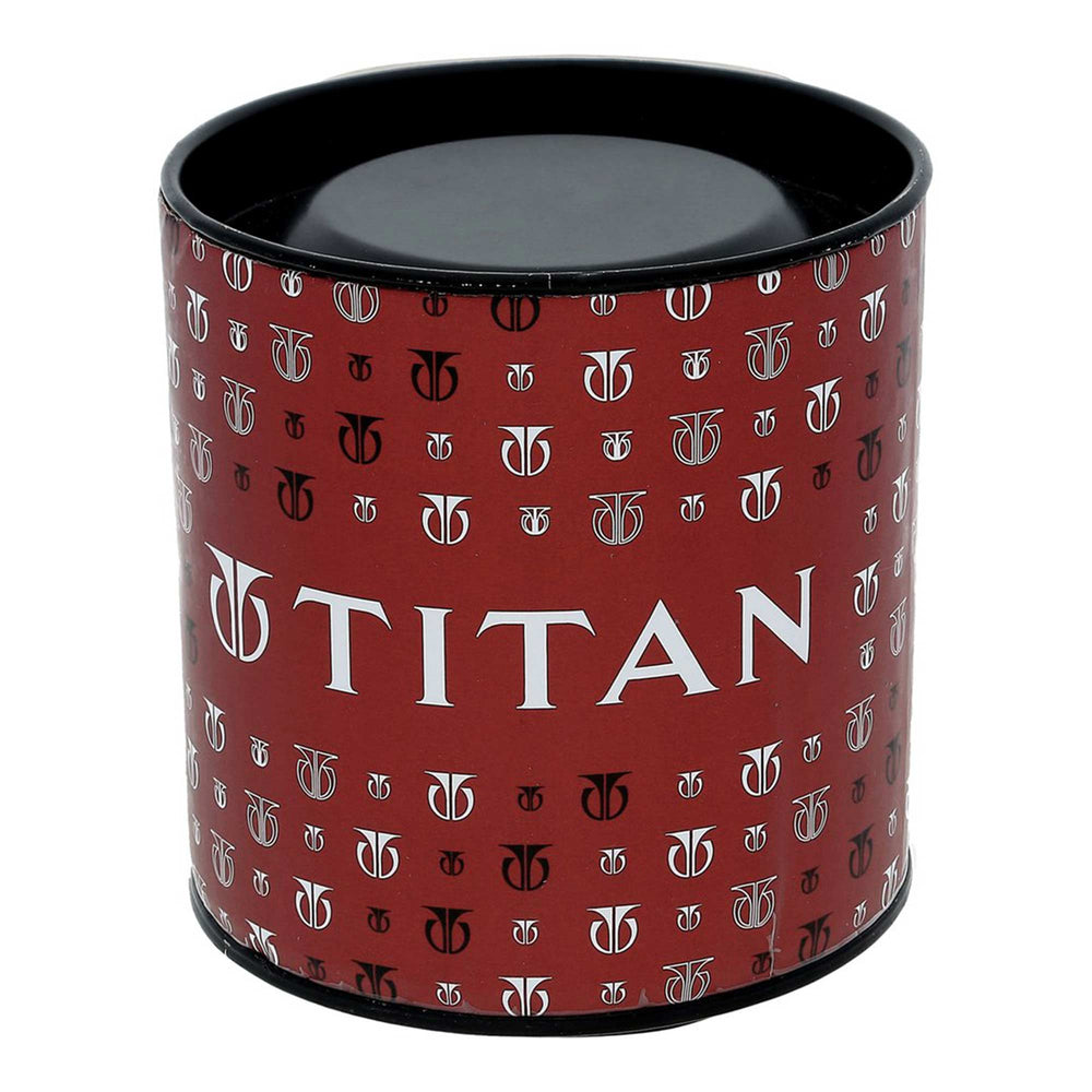 Titan Analog with Day and Date Blue Dial Stainless Steel Strap watch for Men