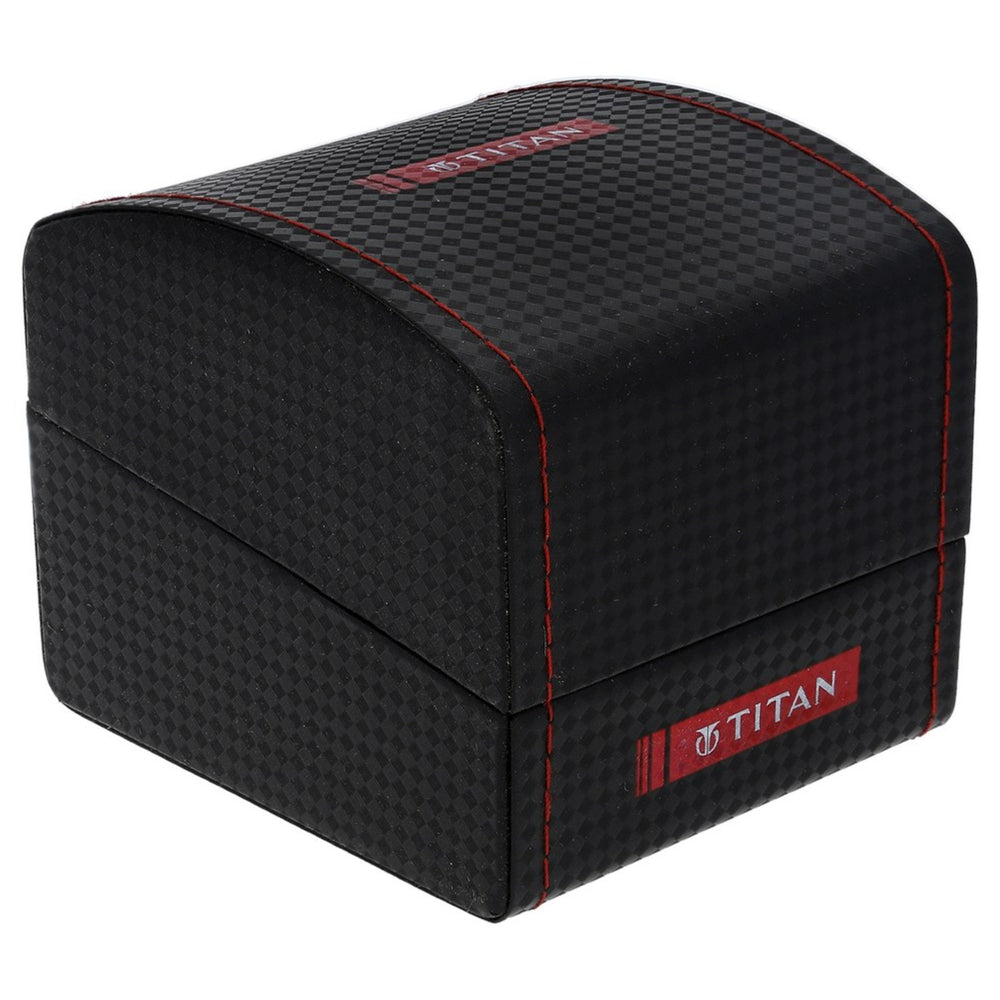 Workwear Watch with Black Dial & Brown Leather Strap