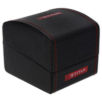 Workwear Watch with Black Dial & Brown Leather Strap