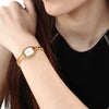 Titan Quartz Analog White Dial Watch for Women