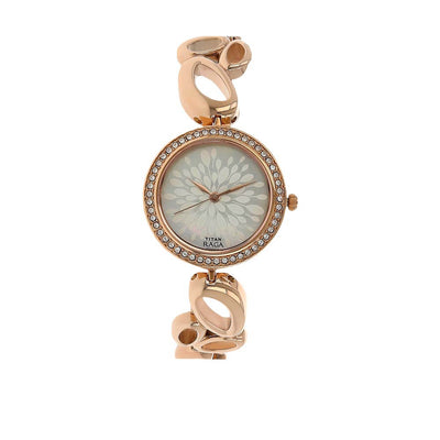 Titan Raga Garden of Eden Mother of Pearl Dial Analog Metal Strap watch for Women