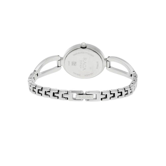 Titan Raga Viva Silver Dial Analog Metal Strap Watch for Women