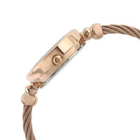 Titan Quartz Analog White Dial Metal Strap Watch for Women