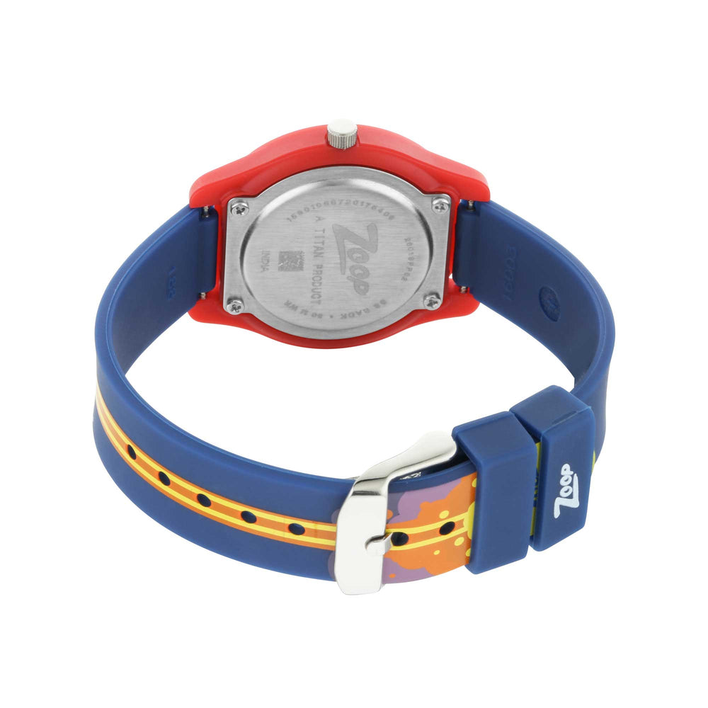 Zoop By Titan Quartz Analog Blue Dial PU Strap Watch for Kids