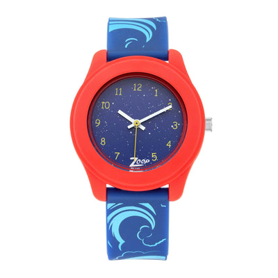 Zoop By Titan Quartz Analog Blue Dial PU Strap Watch for Kids