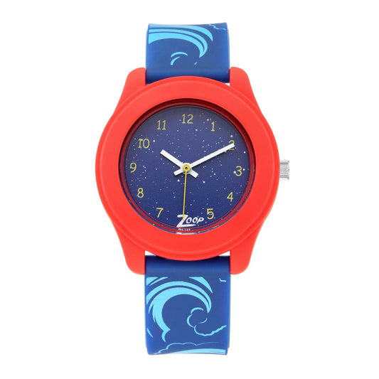 Zoop By Titan Quartz Analog Blue Dial PU Strap Watch for Kids