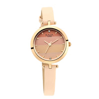 Titan Raga Viva Pink Dial Analog Leather Strap watch for Women