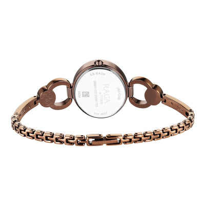Titan Raga Viva Quartz Analog Champagne Dial Metal Strap Watch for Women