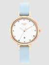 Titan Raga Viva Quartz Analog with Date White Dial Women Watch With Leather Strap