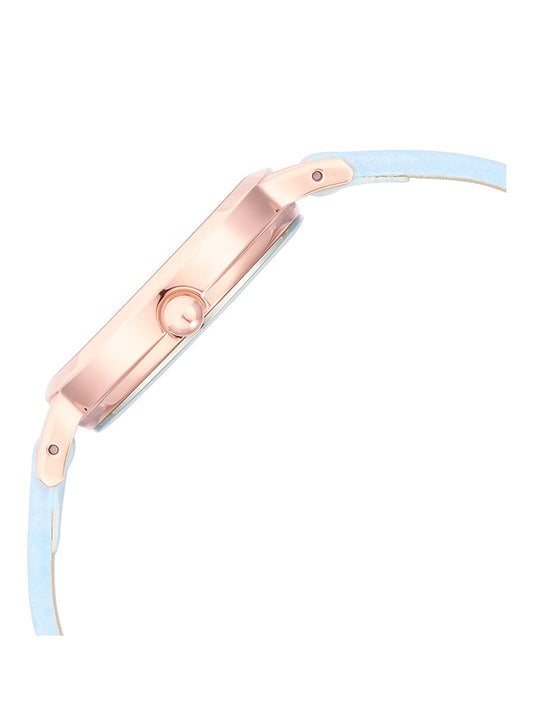 Titan Raga Viva Quartz Analog with Date White Dial Women Watch With Leather Strap