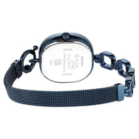 Titan Raga Blue Rectangular Dial Metal Strap Analog Watch for Women