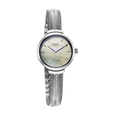 Titan Raga Viva Glam Stainless Steel Silver Round