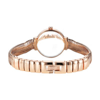 Titan Raga Mother of Pearl Dial Rose Gold Metal Strap Analog Watch for Women