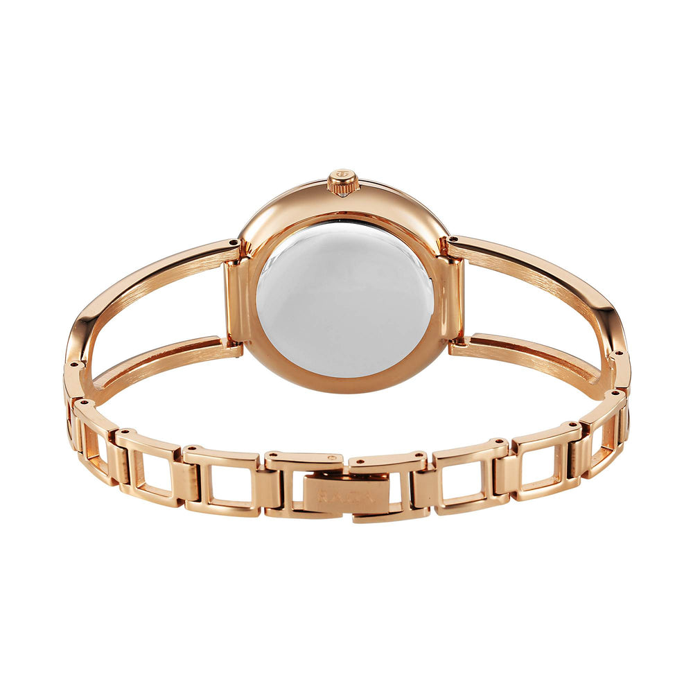 Titan Raga Brown Dial Rose Gold Metal Strap Analog Watch For Women