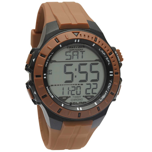 Fastrack Streetwear DigitalNA Dial PU Strap Watch for Guys