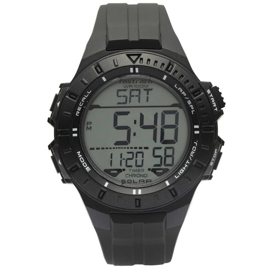 Fastrack Streetwear DigitalNA Dial PU Strap Watch for Guys