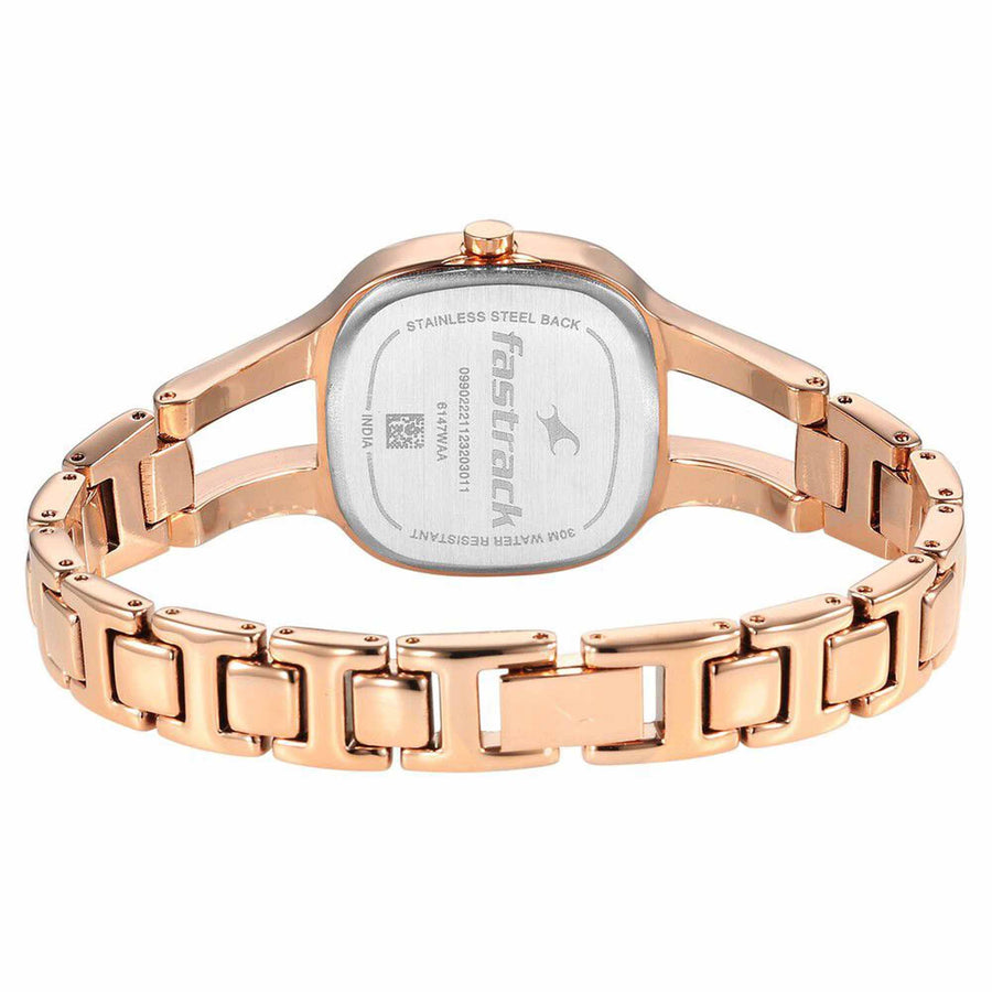 Fastrack Pulse Mother Of Pearl Dial Metal Strap Analog Watch for Women