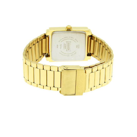 Sonata Quartz Analog with Day and Date Champagne Dial Metal Strap Watch for Men