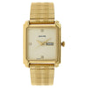 Sonata Quartz Analog with Day and Date Champagne Dial Stainless Steel Strap Watch for Men