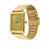 Sonata Quartz Analog Champagne Dial Stainless Steel Strap Watch for Men